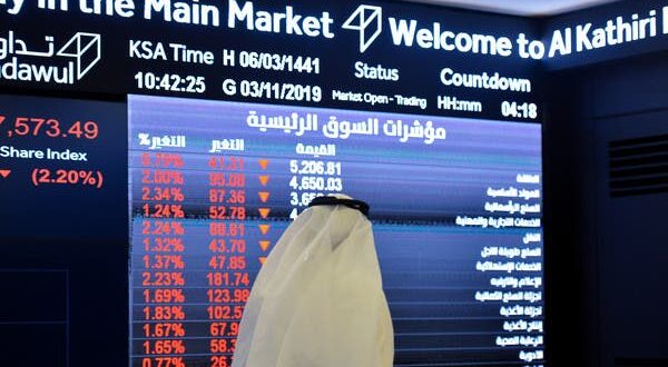 السوق السعودية تغلق منخفضة 1.2% عند 12662 نقطة