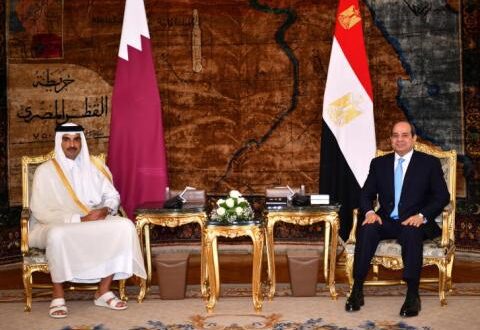 السيسي: زيارة أمير قطر ترسخ لمسار تطوير العلاقات بين البلدين
