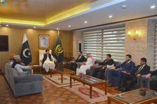 رئيسُ مجلسِ الشيوخِ الباكستاني يستقبلُ وفدَ "مبادرة طريق مكة"