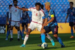 مجموعة الأخضر.. الإمارات تسقط أمام اليابان بثنائية في كأس آسيا تحت 23 عامًا