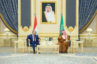 ولي العهد السعودي يستقبل رئيس وزراء ‫العراق‬