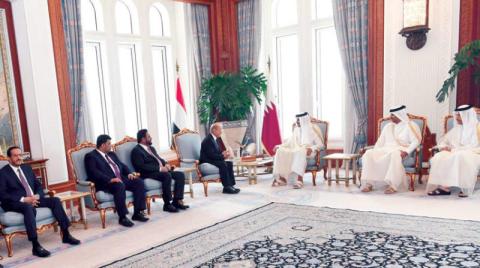 «الرئاسي اليمني» يختتم في الدوحة جولته الخارجية لاستقطاب الدعم
