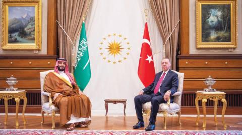 ولي العهد السعودي والرئيس التركي يشددان على تفعيل التعاون في جميع المجالات