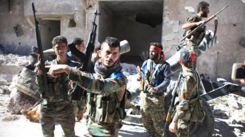 مقتل 10 مسلحين في اشتباكات بين موالين ومعارضين للنظام في جنوب سوريا