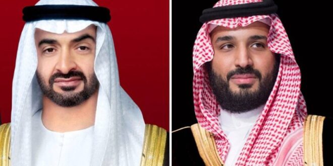 ولي العهد ورئيس الإمارات يتبادلان التهاني بعيد الأضحى المبارك