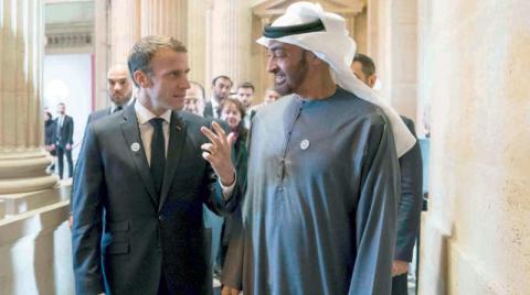 رئيس الإمارات إلى فرنسا الاثنين المقبل