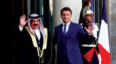 مباحثات بين ملك البحرين والرئيس الفرنسي لتعزيز علاقات الصداقة والتعاون