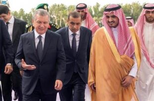 رئيس جمهورية أوزبكستان يصل إلى جدة