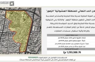 الإعلان عن الحدود النهائية لمنطقة الزهور في شوقية مكة