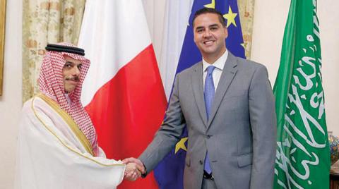 وزيرا خارجية السعودية ومالطا يناقشان سبل تعزيز العلاقات