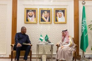 وزير الخارجية السعودي يلتقي نظيره النيجيري ويعقدان اجتماع لجنة التشاور السياسي
