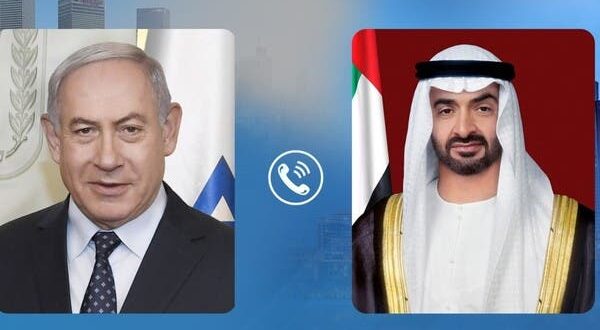 رئيس دولة الإمارات يبحث مع نتنياهو سبل تحقيق السلام بالمنطقة