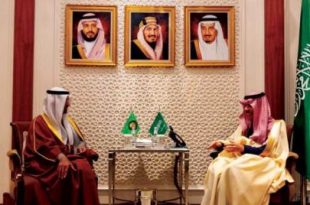 وزير الخارجية السعودي يودع الحجرف