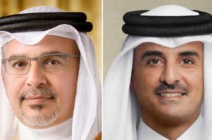 اتصال هاتفي بين أمير قطر وولي عهد البحرين