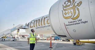 "طيران الإمارات" تسيّر أول رحلة جوية تجريبية بالوقود المستدام