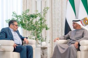 رئيس الإمارات يبحث مع مستشار الأمن الإيراني قضايا الاهتمام المشترك