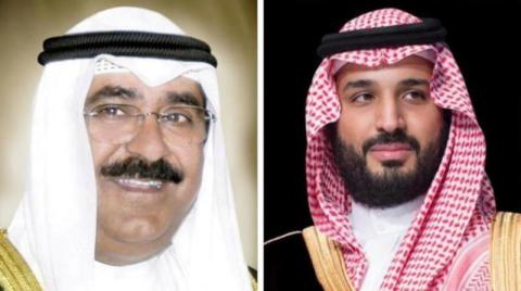 ولي العهد السعودي ونظيره الكويتي يستعرضان المسائل المشتركة