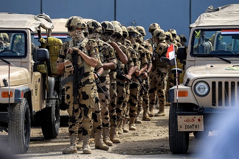 حشد القوات المصرية